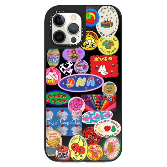 Cute Vintage Stickers Y2K Phone Case_Clear Impact Phone Case [1286990]