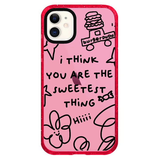 Cute Doodle "I Think You Are The Sweetest Thing"_iPhone Clear Impact Case Limited  [1503016]