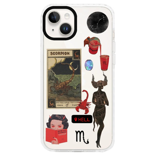 Zodiac Sign Series Scorpion Phone Case_Clear Impact Phone Case [1284715]