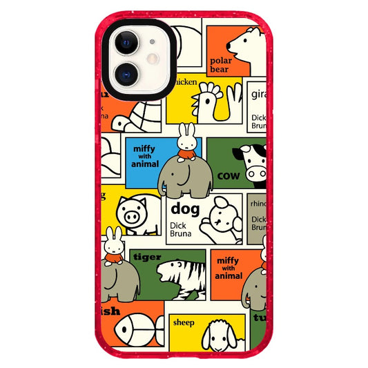 Vintage Miffy and Animals Phone Case_iPhone Clear Impact Case Limited  [1584415]