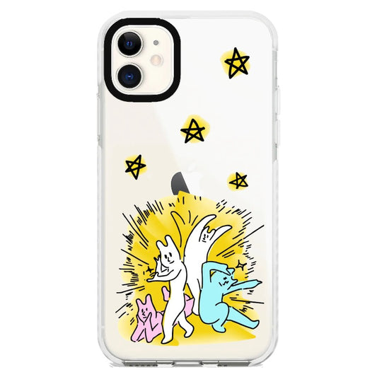 Korean Manga Style Friends and Stars_iPhone Clear Impact Case [1459722]