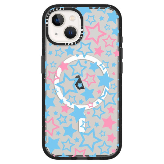 Star Girl Aesthetic Blue and Pink Stars_ iPhone Ultra-MagSafe Case [1463397]