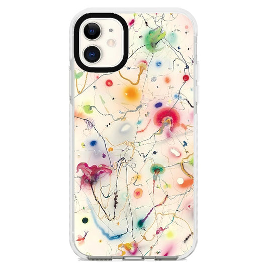 Contemporary Art Inspired Colorful Strokes Phone Case_iPhone Clear Impact Case [1505102]