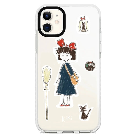 Kiki's Delivery Service Doodle Style Stickers Phone Case_iPhone Clear Impact Case [1448095]