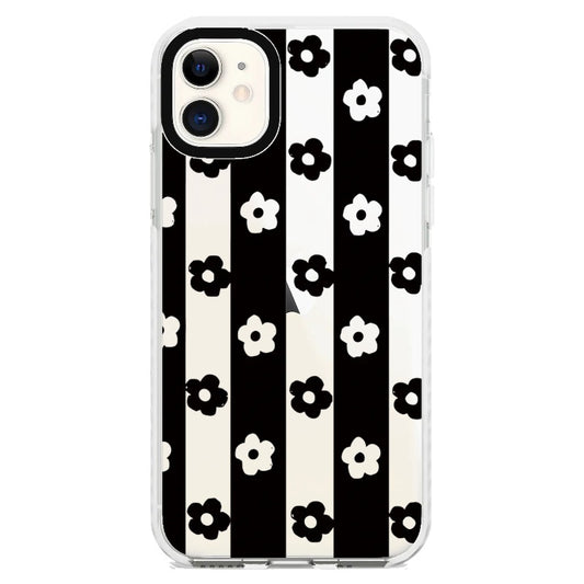 Flowers and Lines Minimalist Style Phone Case_iPhone Clear Impact Case [1495323]