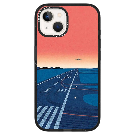 City Pop Style Sunset Airplane Runway Phone Case_ iPhone Ultra-MagSafe Case [1277470]