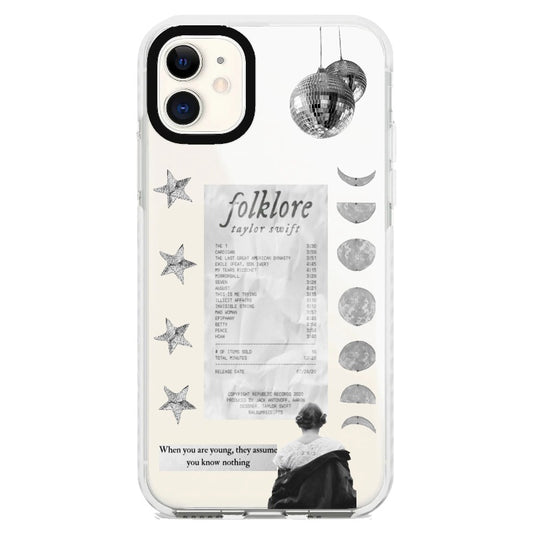 T.S Folklore Silver Star Phone case_iPhone Clear Impact Case [1431847]