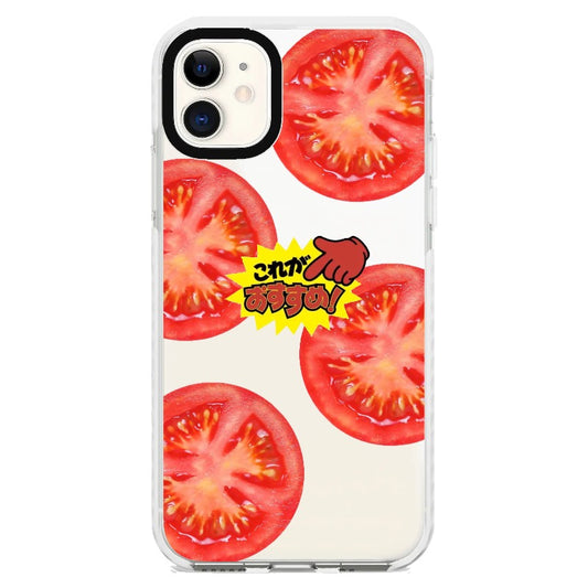 Tomatoes and Japanese style Stickers Phone Case_iPhone Clear Impact Case [1448084]