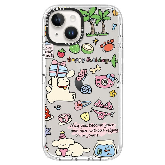 Holiday Puppy Cartoon Phone Case_iPhone Ultra-Impact Case [1502043]