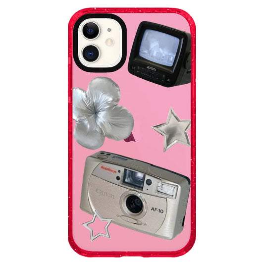 Y2K Style Film Camera and Old TV Phone Case_iPhone Clear Impact Case Limited  [1447969]