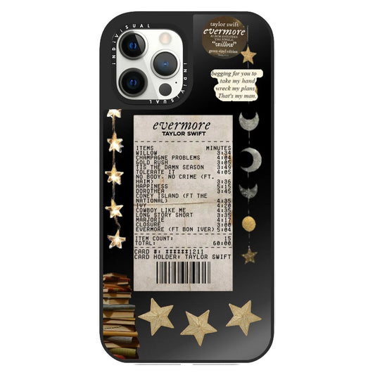 Taylor Swift Evermore Golden Star and Moon Phone Case_Clear Impact Phone Case [1270040]