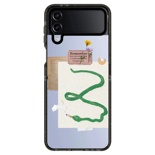 Cute Snake Poster Collage Phone Case_Samsung Z Flip [1448066]