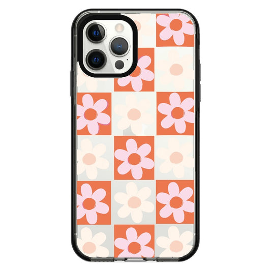 Cute Orange Floral Pattern Phone Case_iPhone Clear Impact Case Limited  [1515105]