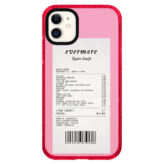 T.S Evermore Receipt Phone Case_iPhone Clear Impact Case Limited  [1505120]