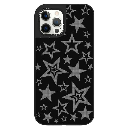 Black and Sliver Star Girl Y2K Phone Case_Clear Impact Phone Case [1530593]