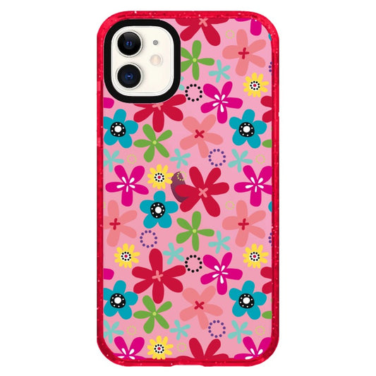 Pink and Blue Floral Pattern 4_iPhone Clear Impact Case Limited  [1502024]