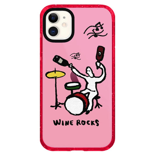 Wine Rocks Doodle Phone Case_iPhone Clear Impact Case Limited  [1448048]