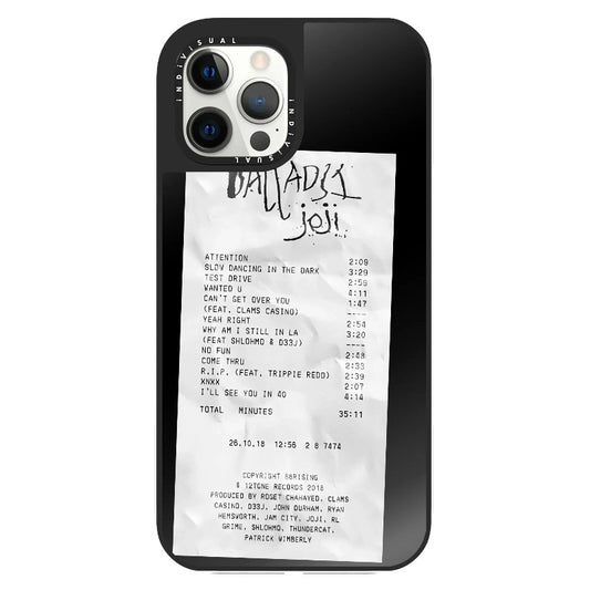 Ballads Joji Receipt Style Phone Case_Clear Impact Phone Case [1522219]