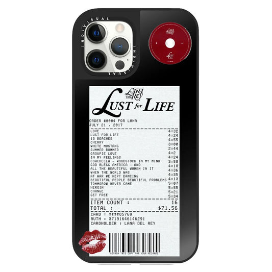 Lana Lust for Life Receipt Style Phone Case_Clear Impact Phone Case [1541783]