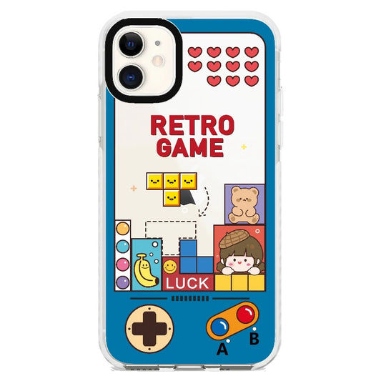 Vintage Game Tris Inspired Cartoon Phone Case_iPhone Clear Impact Case [1594647]