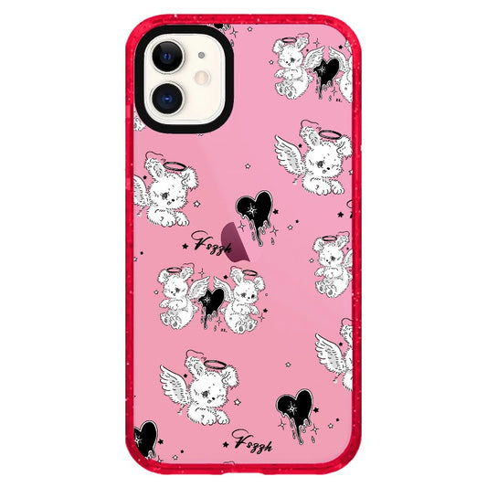 Bunny Angel and Black Heart_iPhone Clear Impact Case Limited  [1502841]