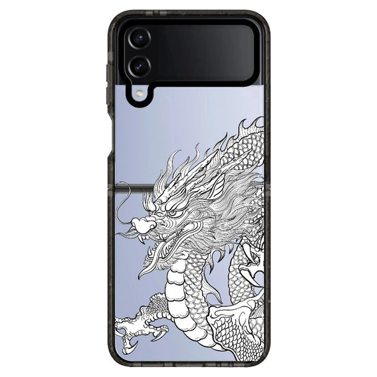 Dragon Line Art Oriental Style Phone Case_Samsung Z Flip [1507524]