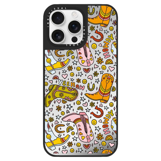 Rainbow Cowboy Boot Print_Clear Impact Phone Case [1523835]