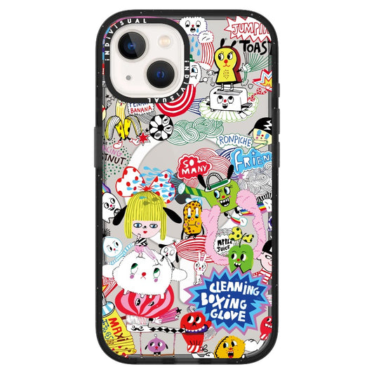 Collage Pop Art Style Cartoon Phone Case_ iPhone Ultra-MagSafe Case [1502836]