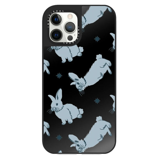 Blue Rabbits Pattern_Clear Impact Phone Case [1495311]