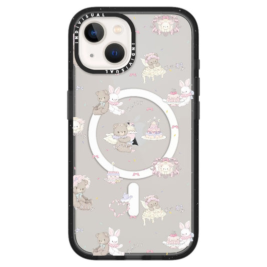 Coquette Aesthetic Teddy and Bunny Friends Phone Case_ iPhone Ultra-MagSafe Case [1505095]