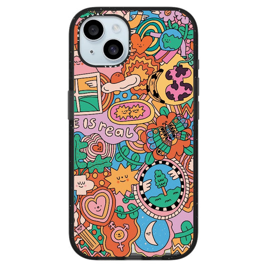 Orange and Blue Nature Cartoon Phone Case_iPhone Ultra-Impact Case [1502867]