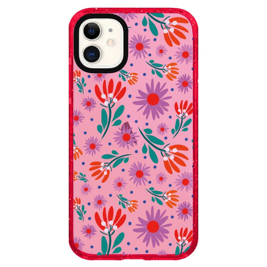 Purple Floral Pattern Phone Case 6_iPhone Clear Impact Case Limited  [1499278]