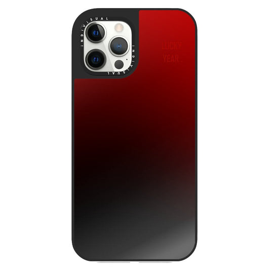 Lucky Red- Orange Gradient Case_Clear Impact Phone Case [1524553]