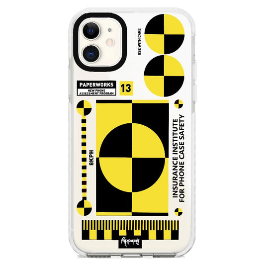 Yellow and Black Geometric Art Phone Case_iPhone Clear Impact Case [1505108]