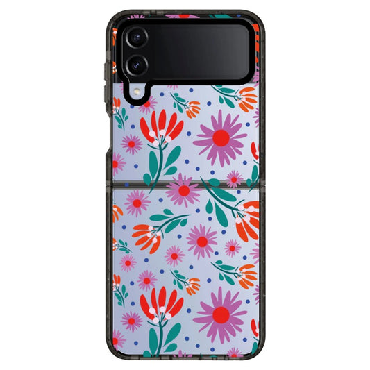 Purple Floral Pattern Phone Case 6_Samsung Z Flip [1499278]