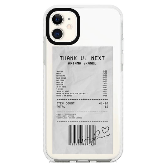 Thank You Next Receipt Style Phone Case_iPhone Clear Impact Case [1509079]