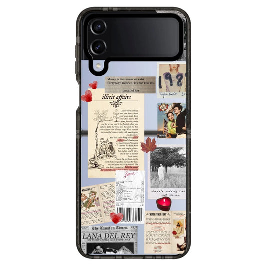 T.S and Lana Del Rey French Aesthetic Phone Case_Samsung Z Flip [1269542]