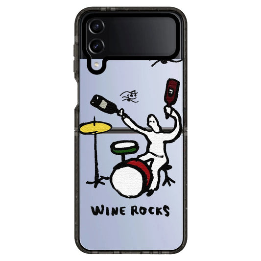 Wine Rocks Doodle Phone Case_Samsung Z Flip [1448048]