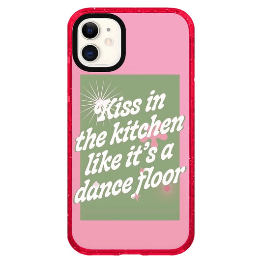 “Kiss in the Kitchen Like It's a Dance Floor"_iPhone Clear Impact Case Limited  [1505139]