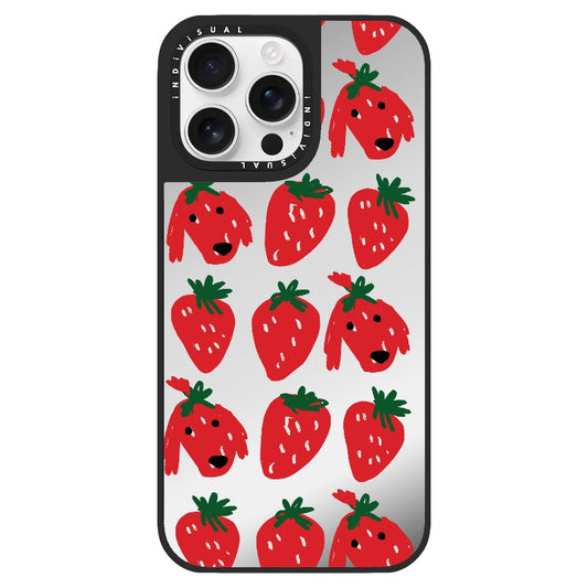 Strawberry Puppy Pattern Phone Case_Clear Impact Phone Case [1506960]