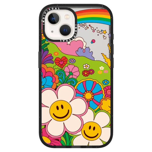 Smiley Flowers and Rainbow_ iPhone Ultra-MagSafe Case [1499245]