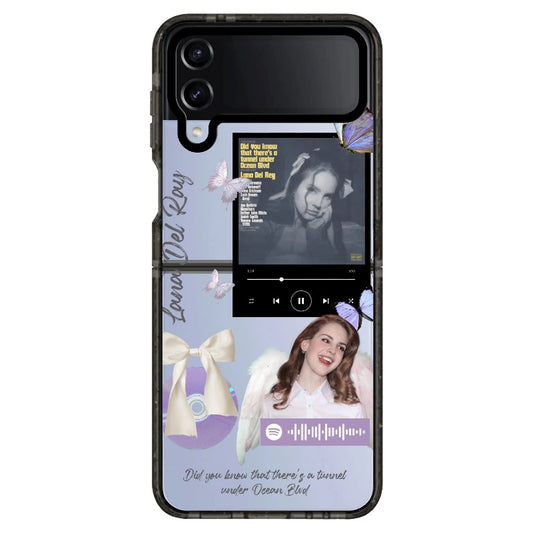 Lana Del Rey A&W Inspired Purple Theme Phone Case_Samsung Z Flip [1474742]