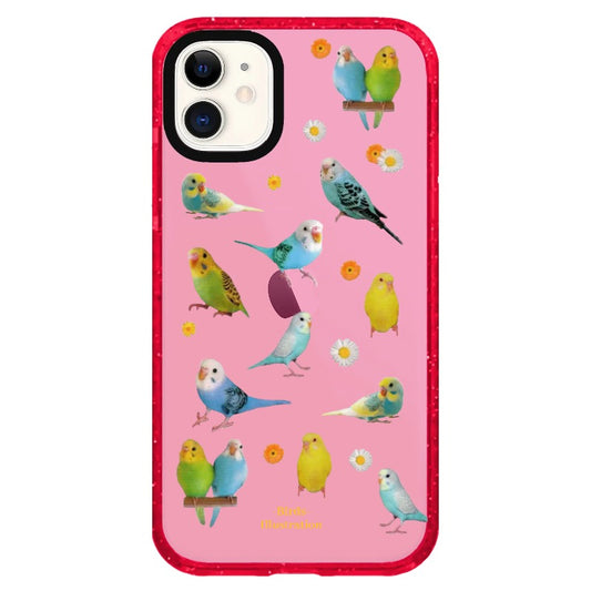 Love Birds Illustration Phone Case_iPhone Clear Impact Case Limited  [1446996]