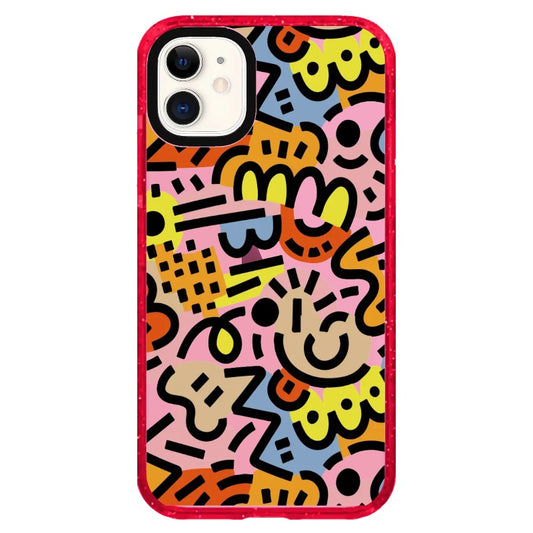 Abstract Line and Color Design Phone Case_iPhone Clear Impact Case Limited  [1459605]