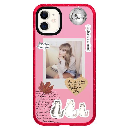 T.S Cats and Maple Leaf Phone Case_iPhone Clear Impact Case Limited  [1014194]