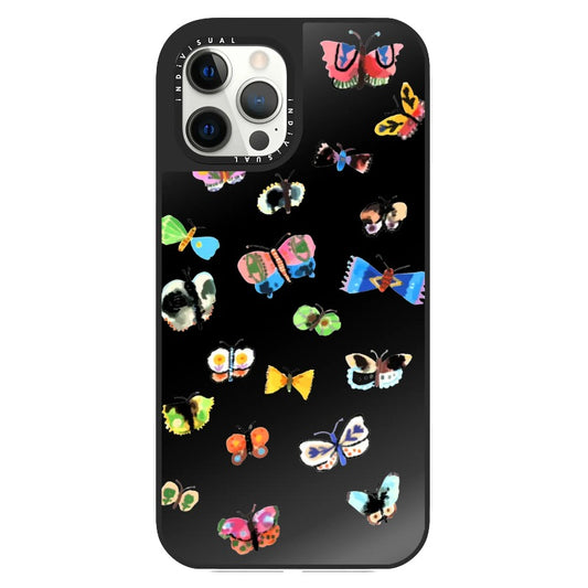 Colorful Watercolor Style Butterflies Phone Case_Clear Impact Phone Case [1446166]