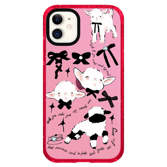 Lamb with Black Bow Chocker _iPhone Clear Impact Case Limited  [1503884]