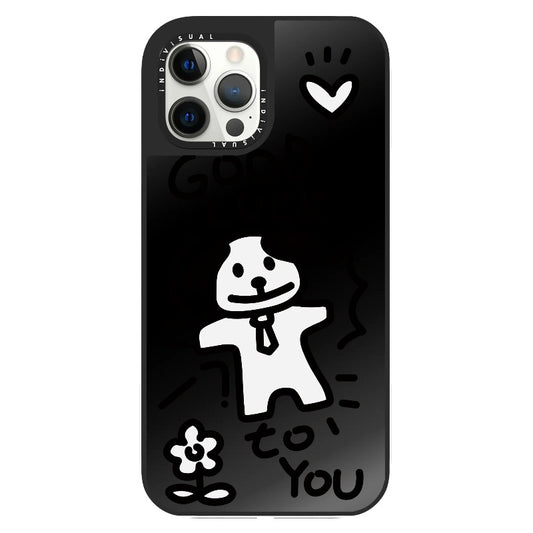 Good Luck Black and White Puppy_Clear Impact Phone Case [1502869]