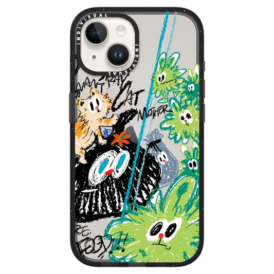 Wild Cat Crayon Sketch_iPhone Ultra-Impact Case [1505096]