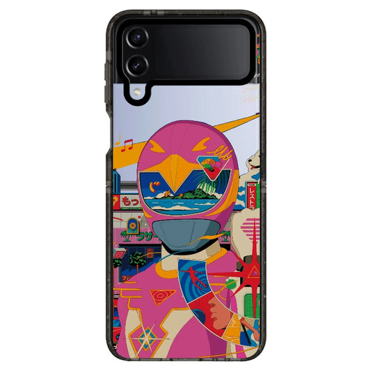 City Pop Art Style Japanese Vintage Anime Inspired Illustration Phone Case_Samsung Z Flip [1503014]